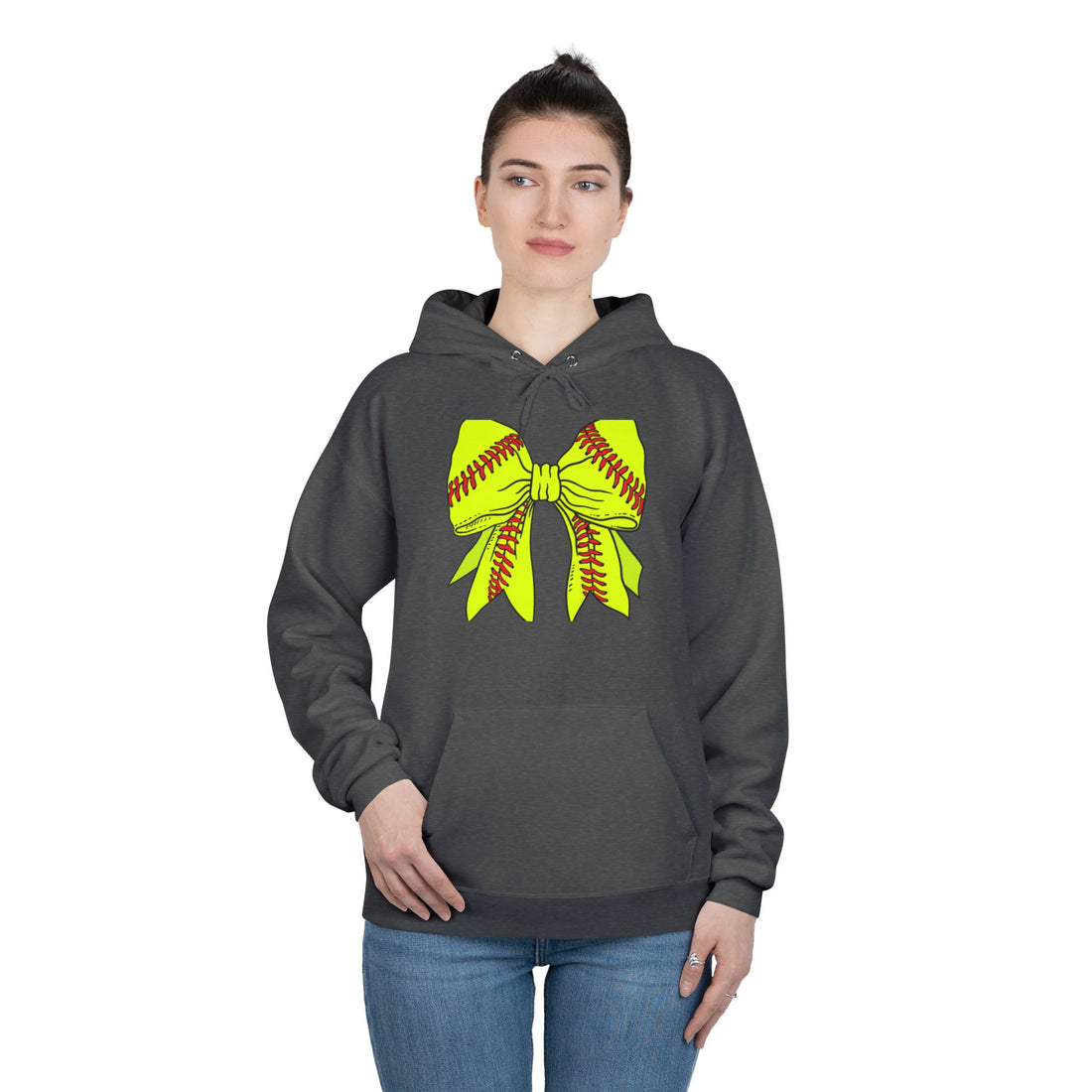 Softball Bow Hoodie