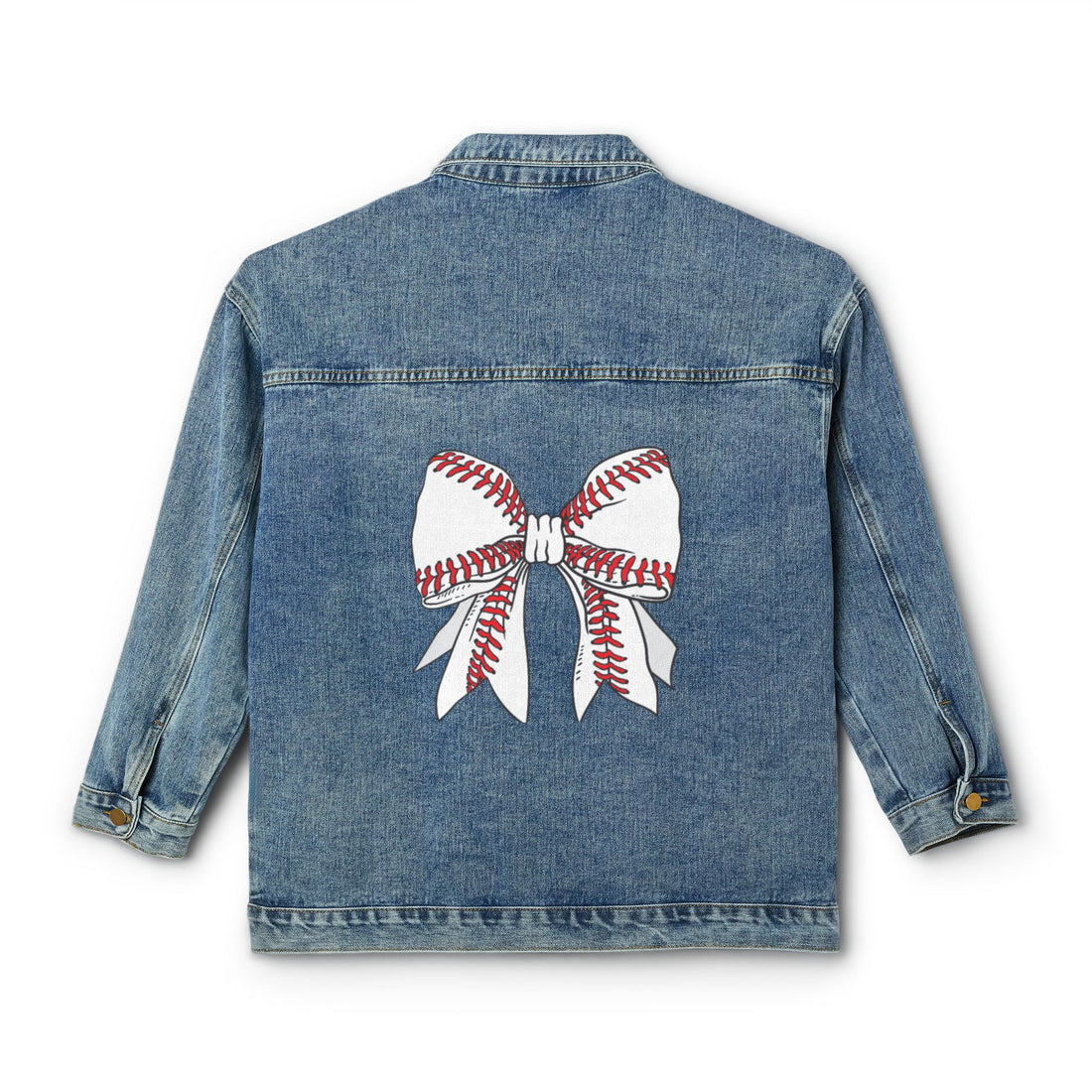 Baseball Bow Denim Jacket