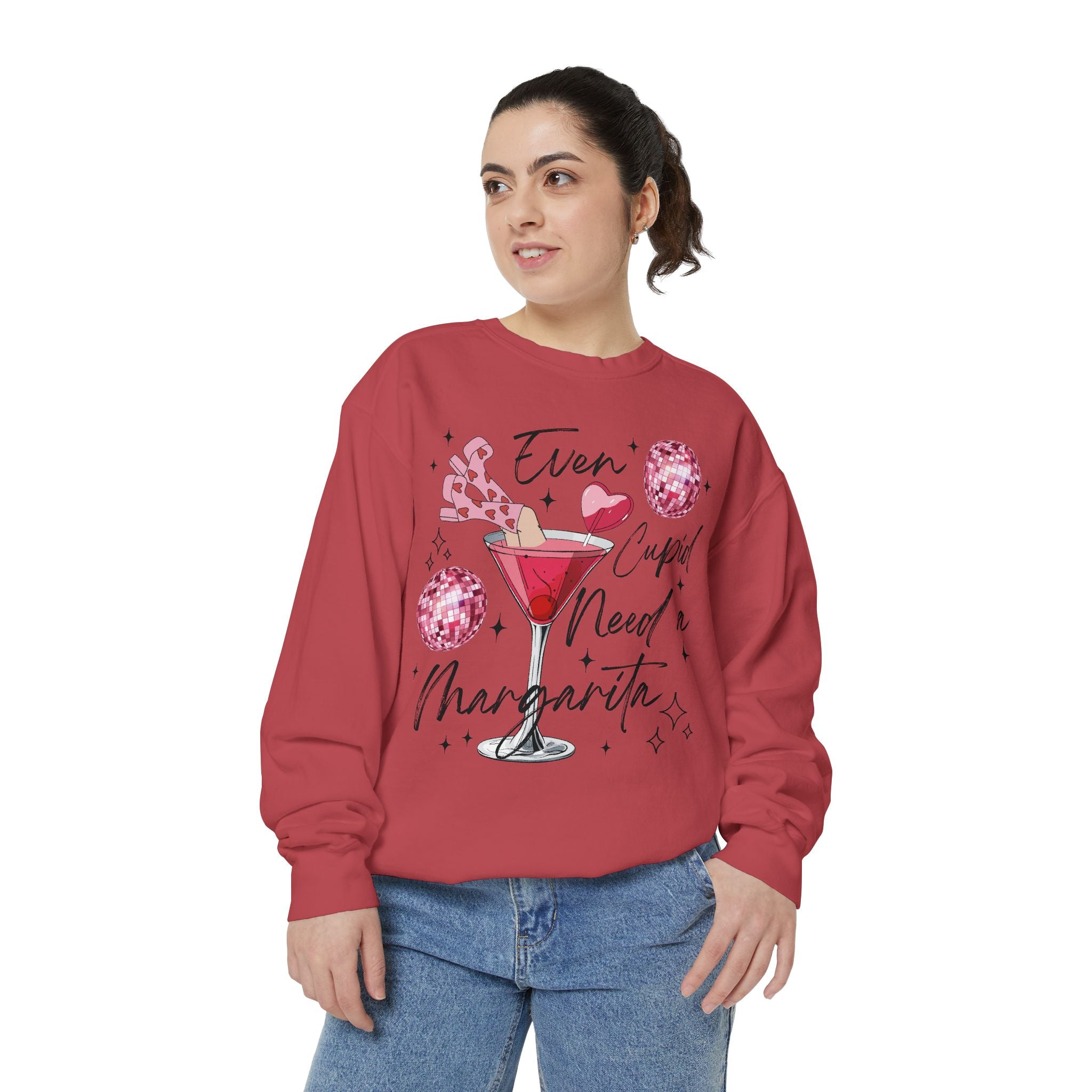 Even Cupid Needs a Marg Sweatshirt