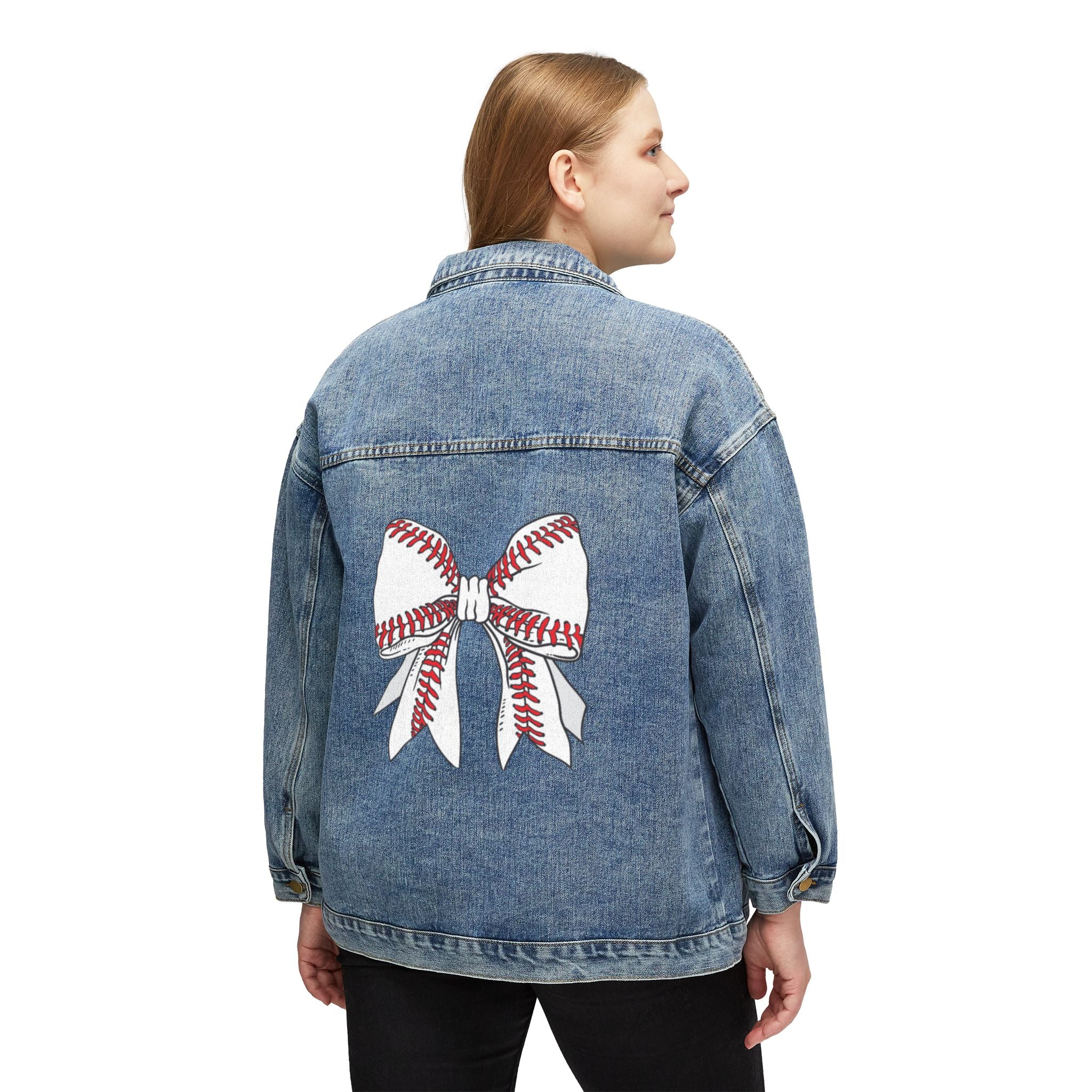 Baseball Bow Denim Jacket