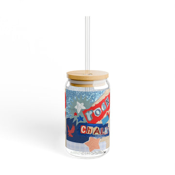 Rock Chalk 16 oz. Iced Coffee Glass