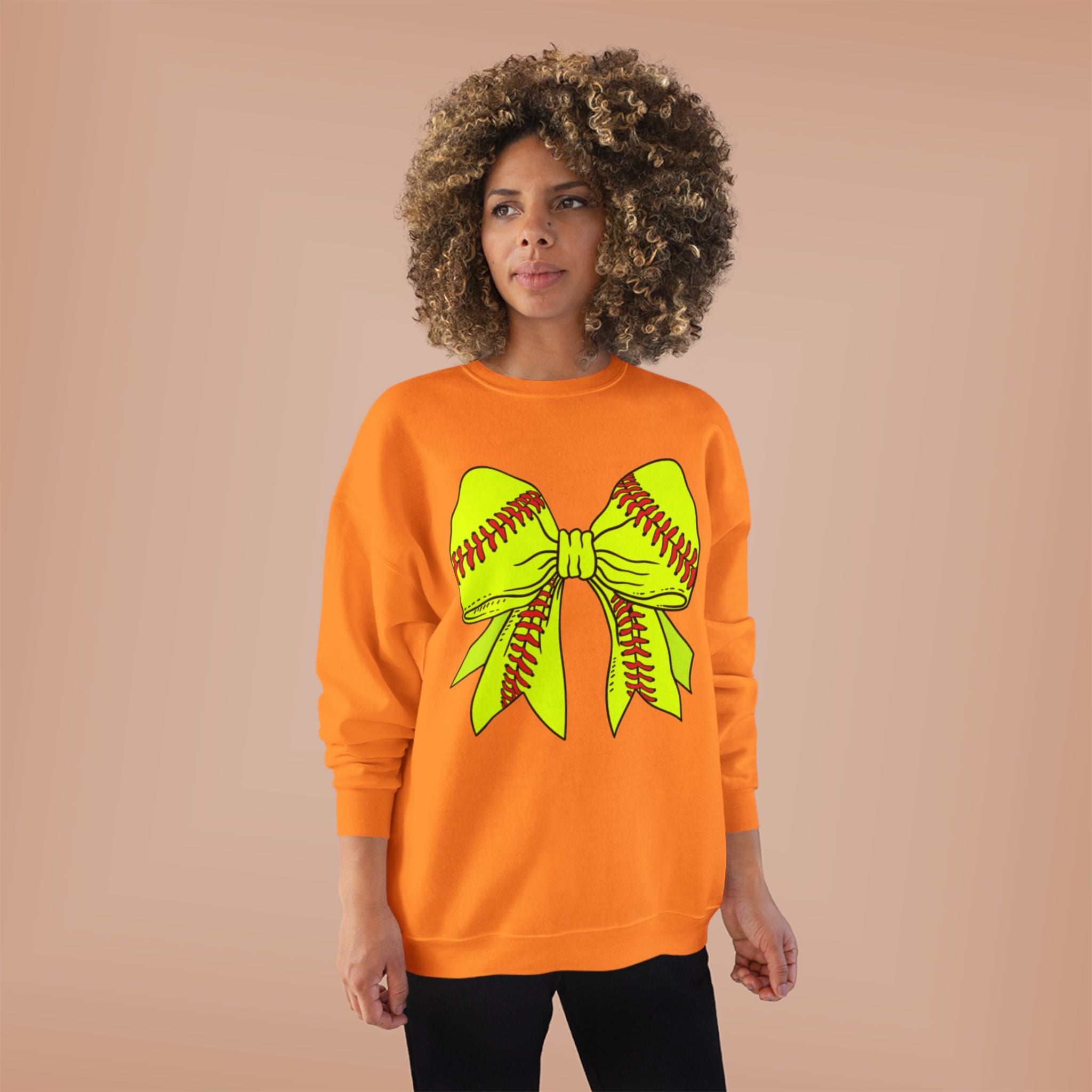 Softball Bow Sweatshirt