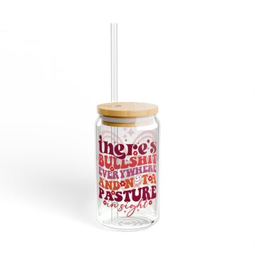 Not A Pasture In Sight 16oz Iced Coffee Glass