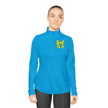 Softball Bow Quarter-Zip Pullover