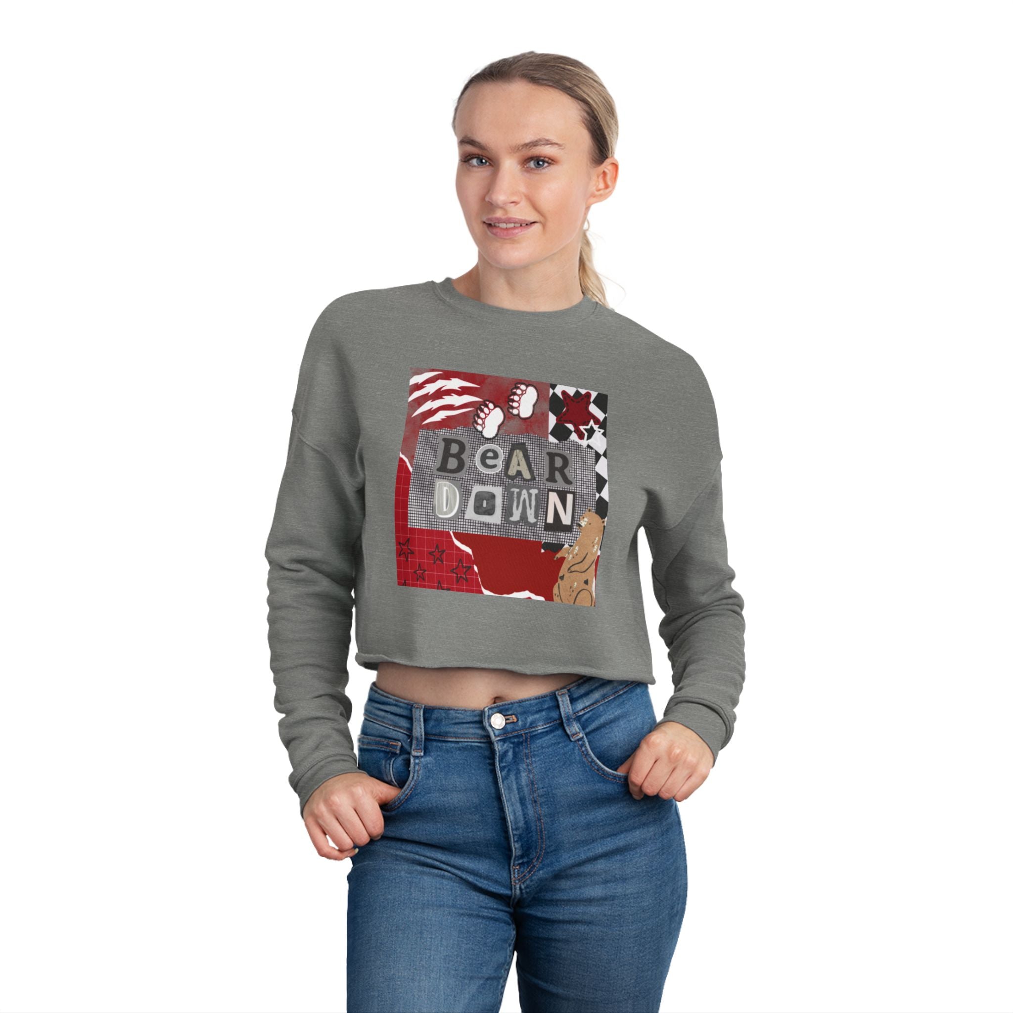 Bear Down Cropped Sweatshirt