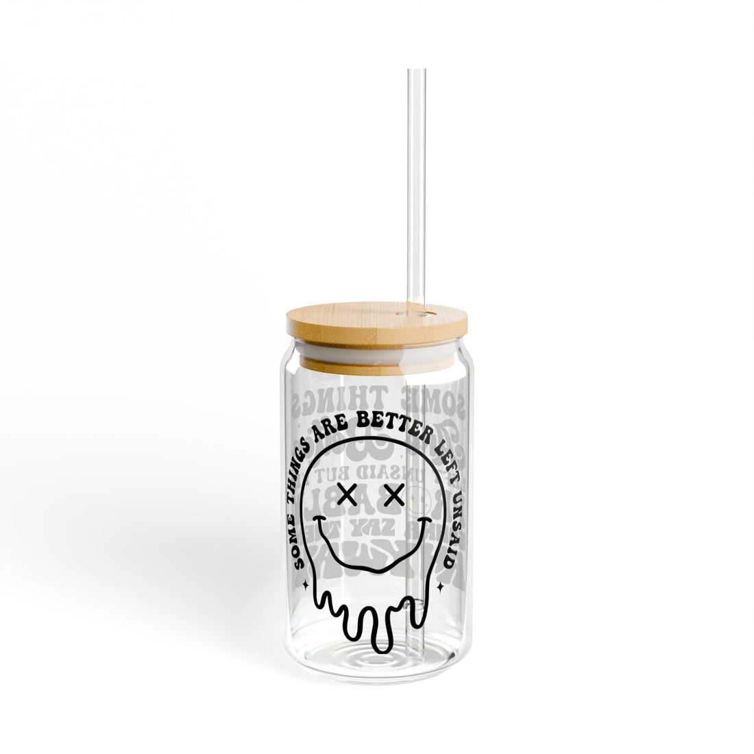 Left Unsaid 16oz Iced Coffee Glass