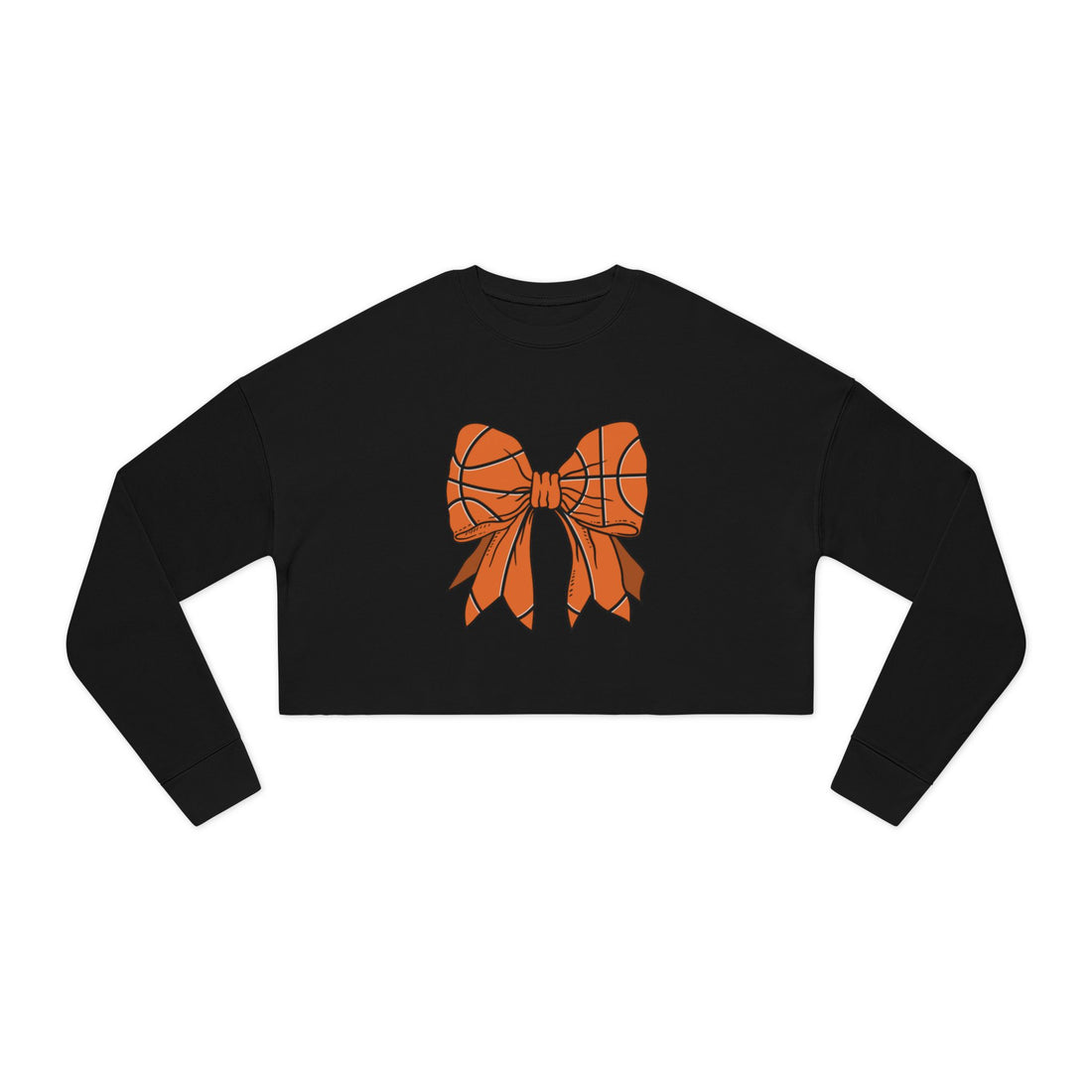 Basketball Bow Cropped Sweatshirt