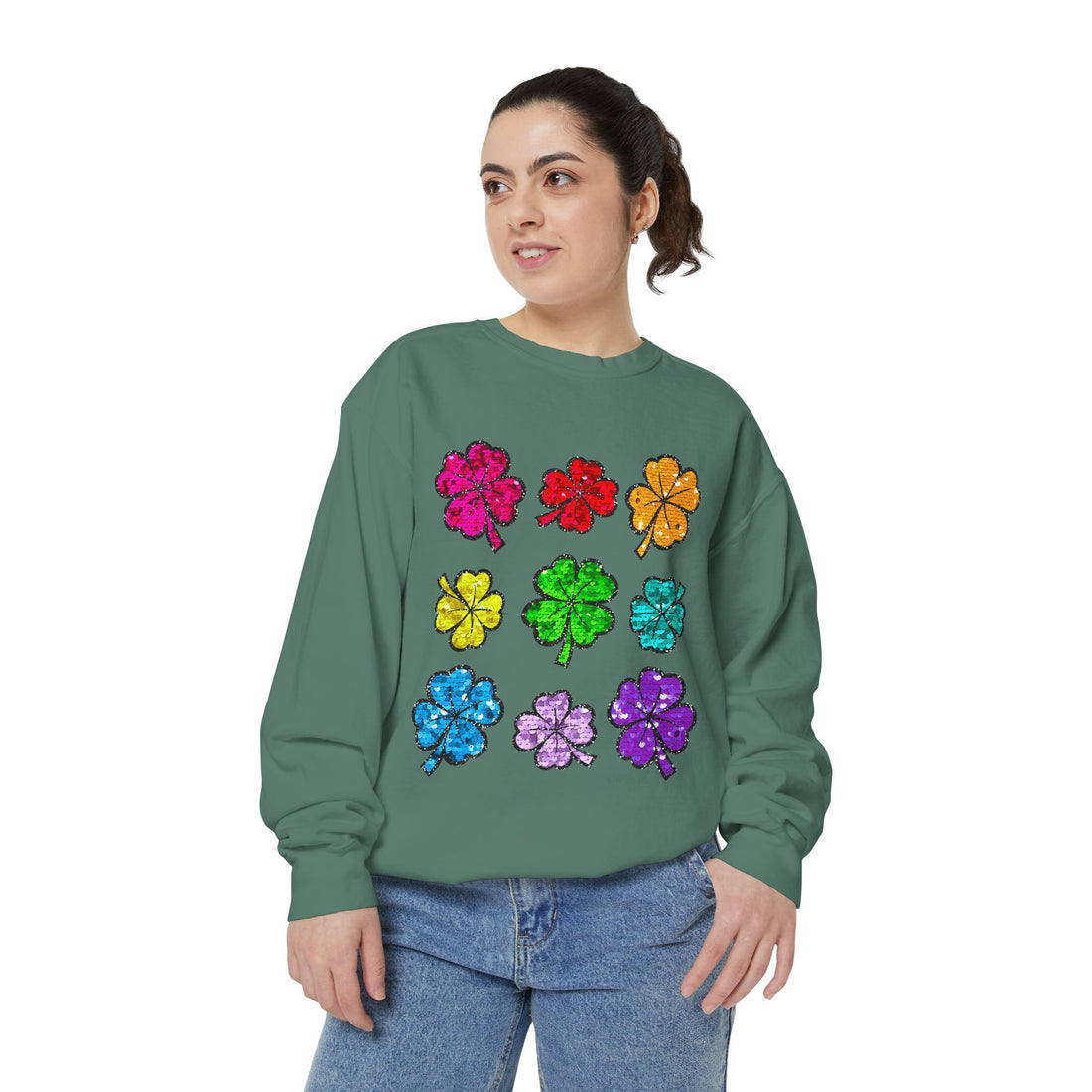 Sequin Clover Sweatshirt