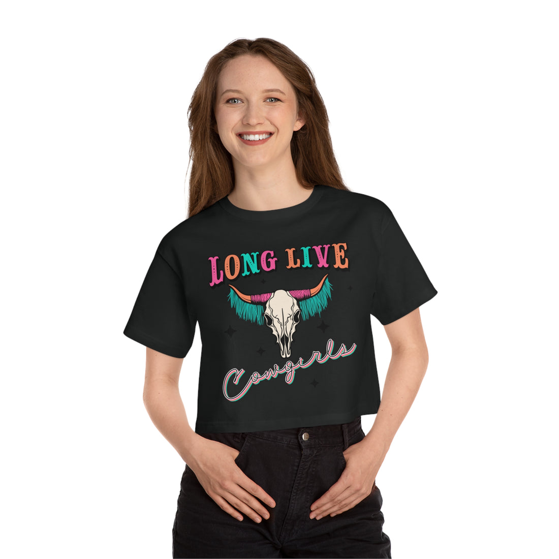 Long Live Cowgirls Cropped Tee