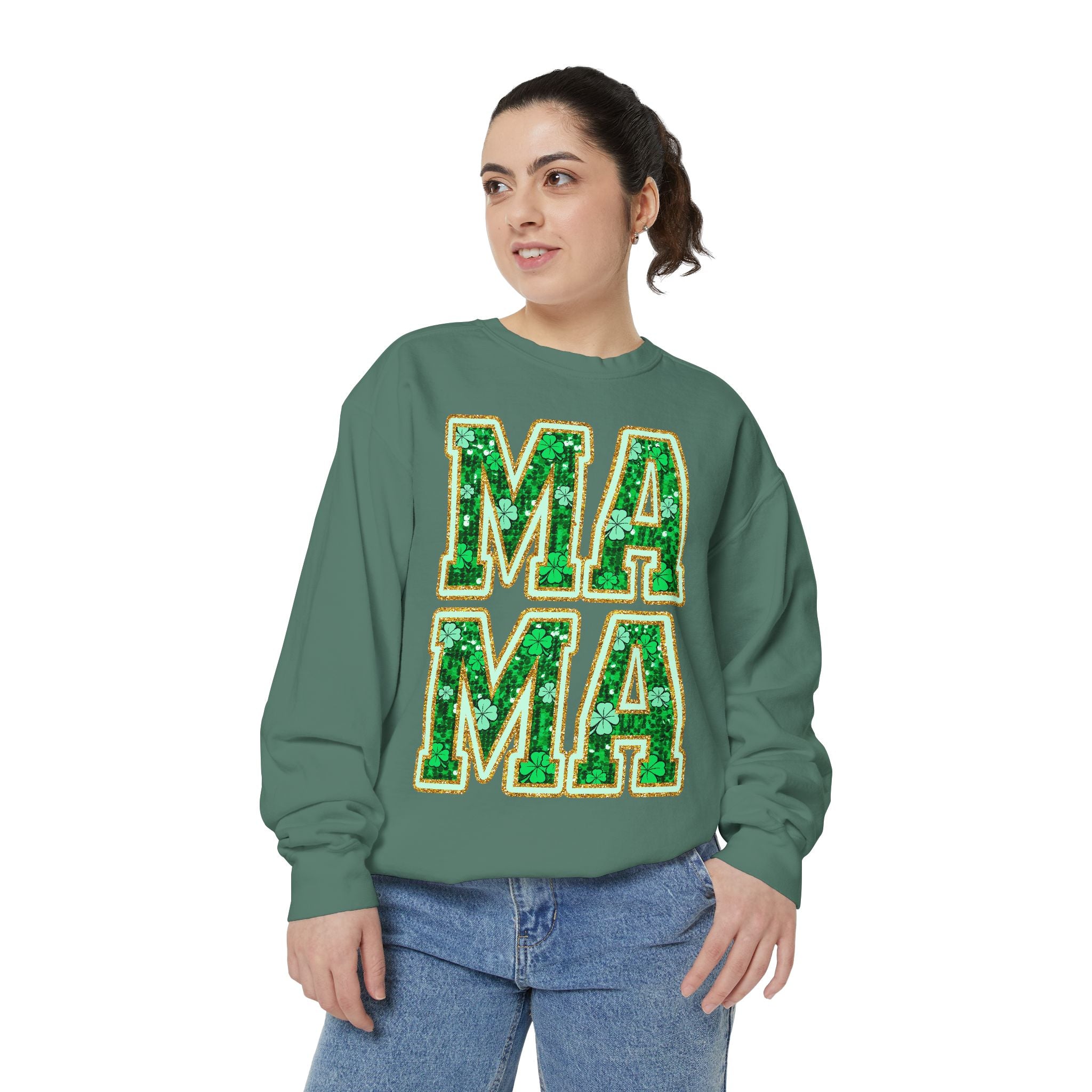 Lucky Mama Sequin Sweatshirt