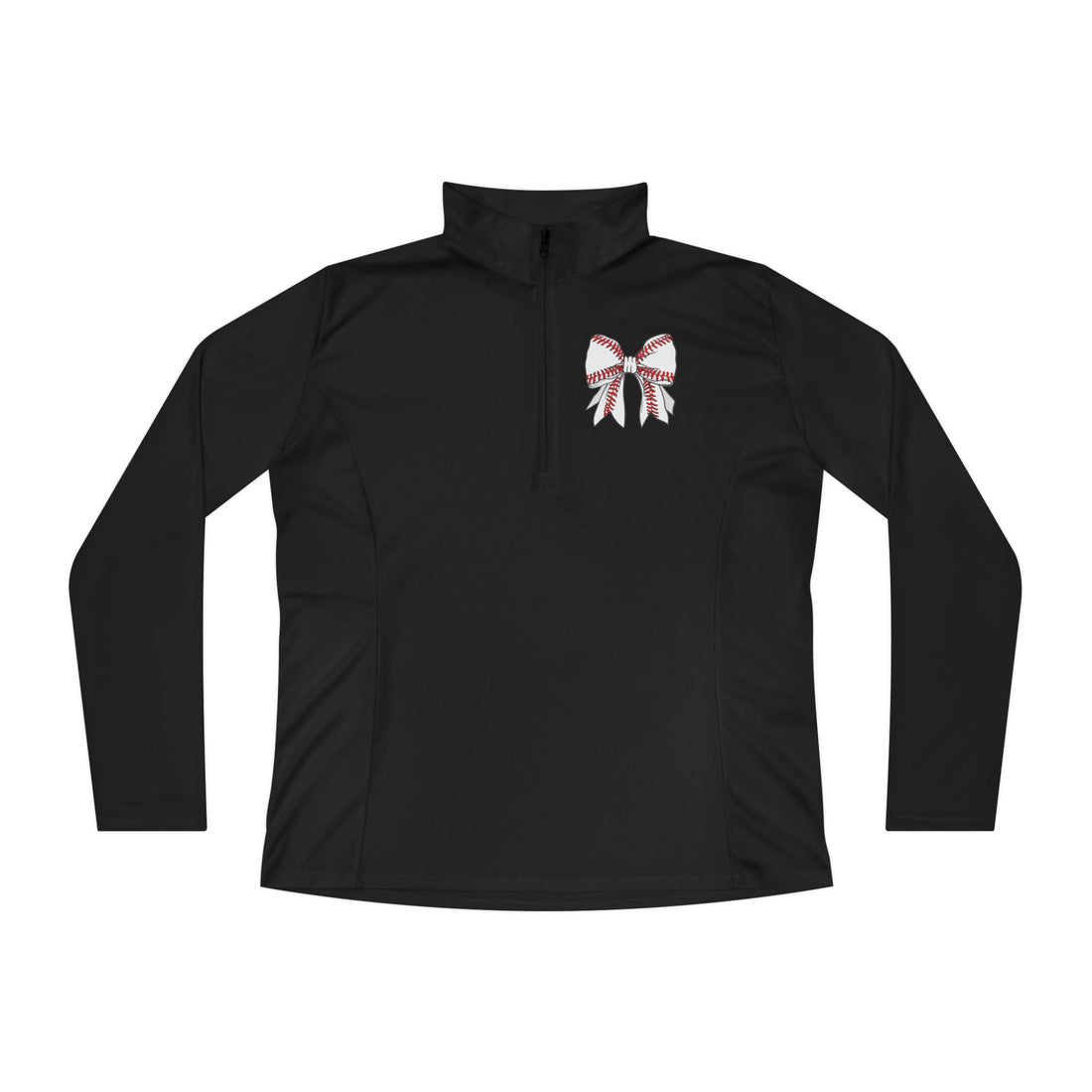 Baseball Bow Quarter-Zip Pullover