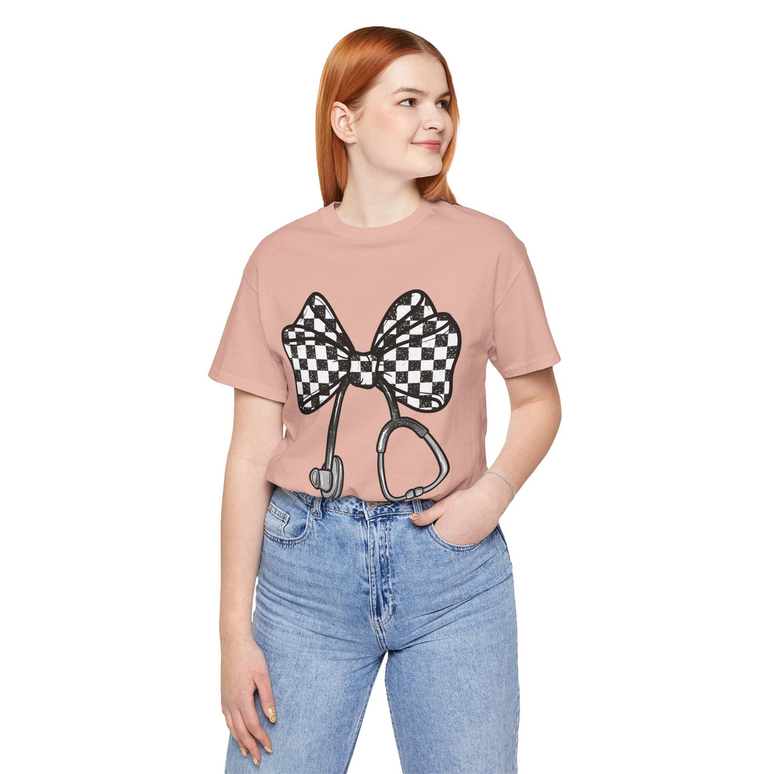 Checkered Nurse Short Sleeve Tee