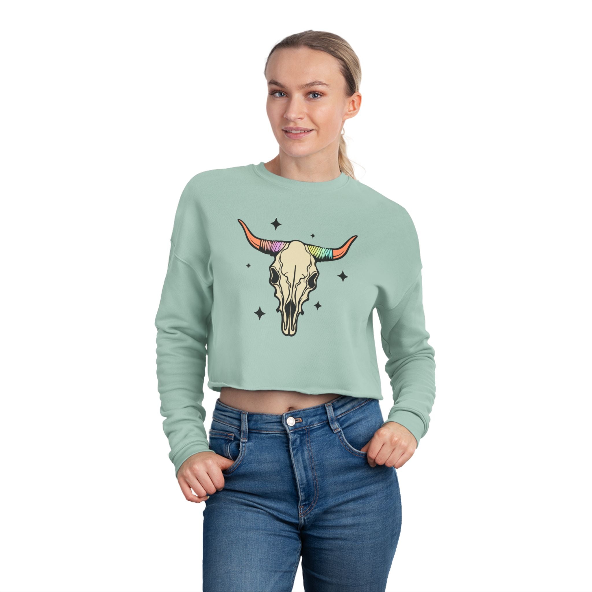 Longhorn Cropped Sweatshirt