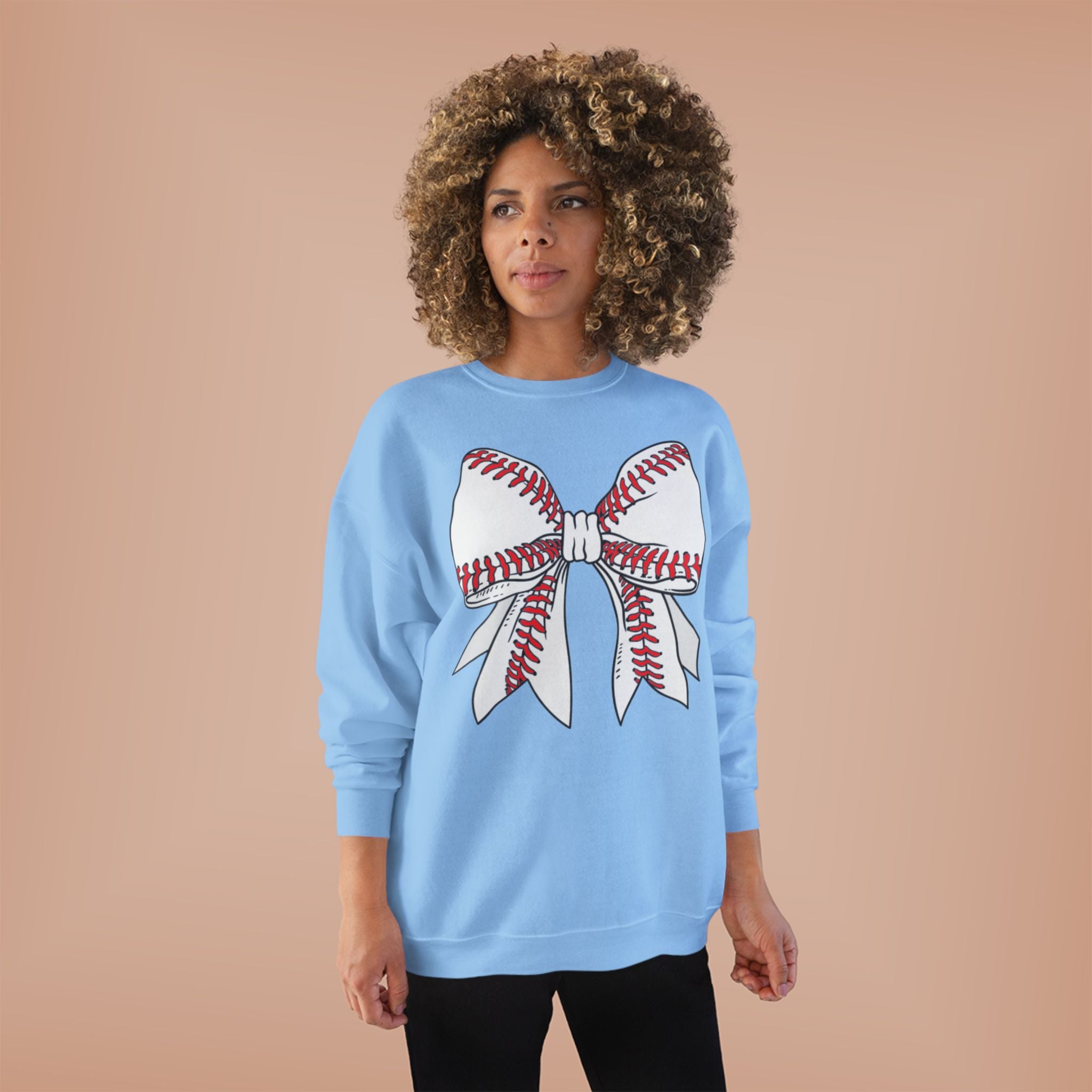 Baseball Bow Sweatshirt