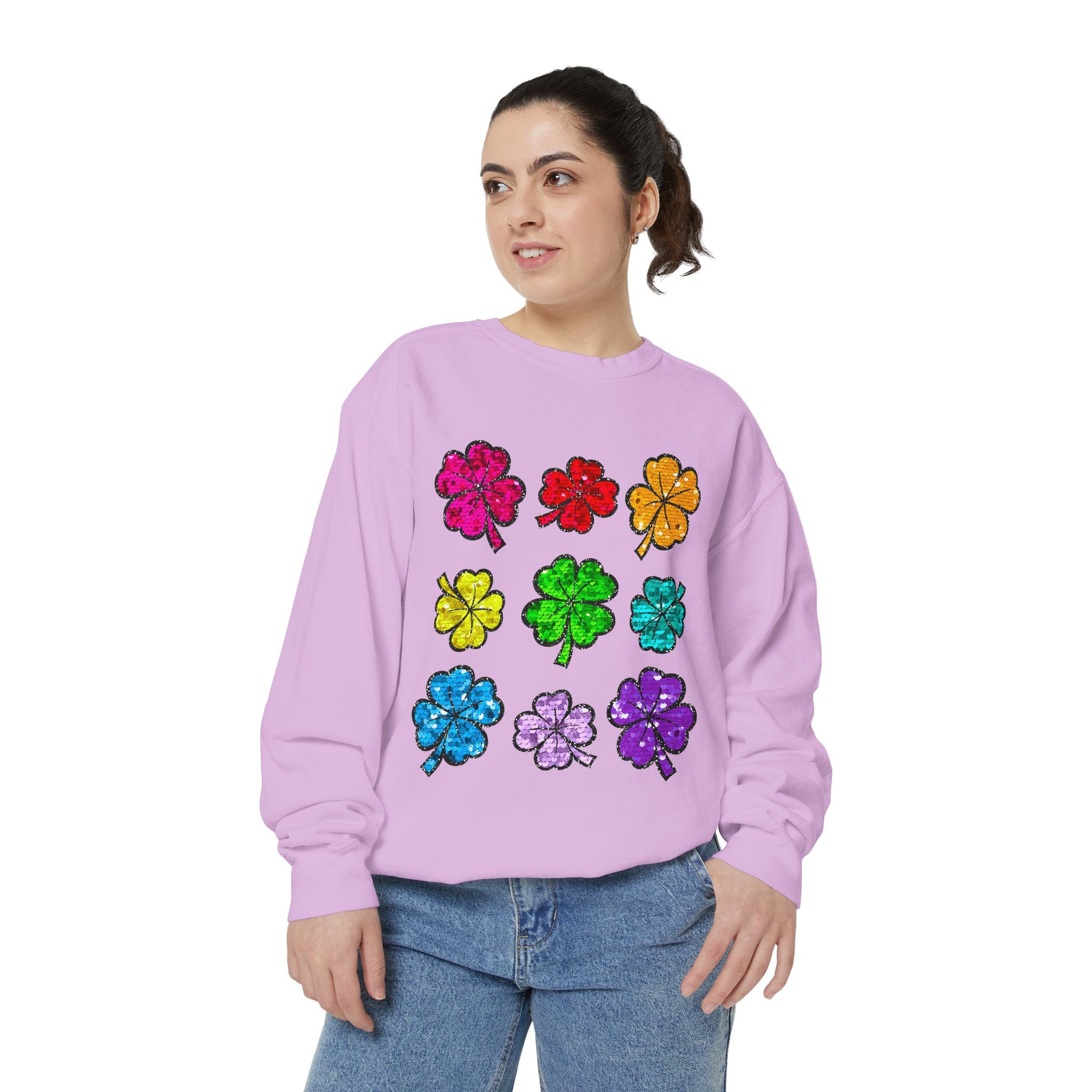 Sequin Clover Sweatshirt