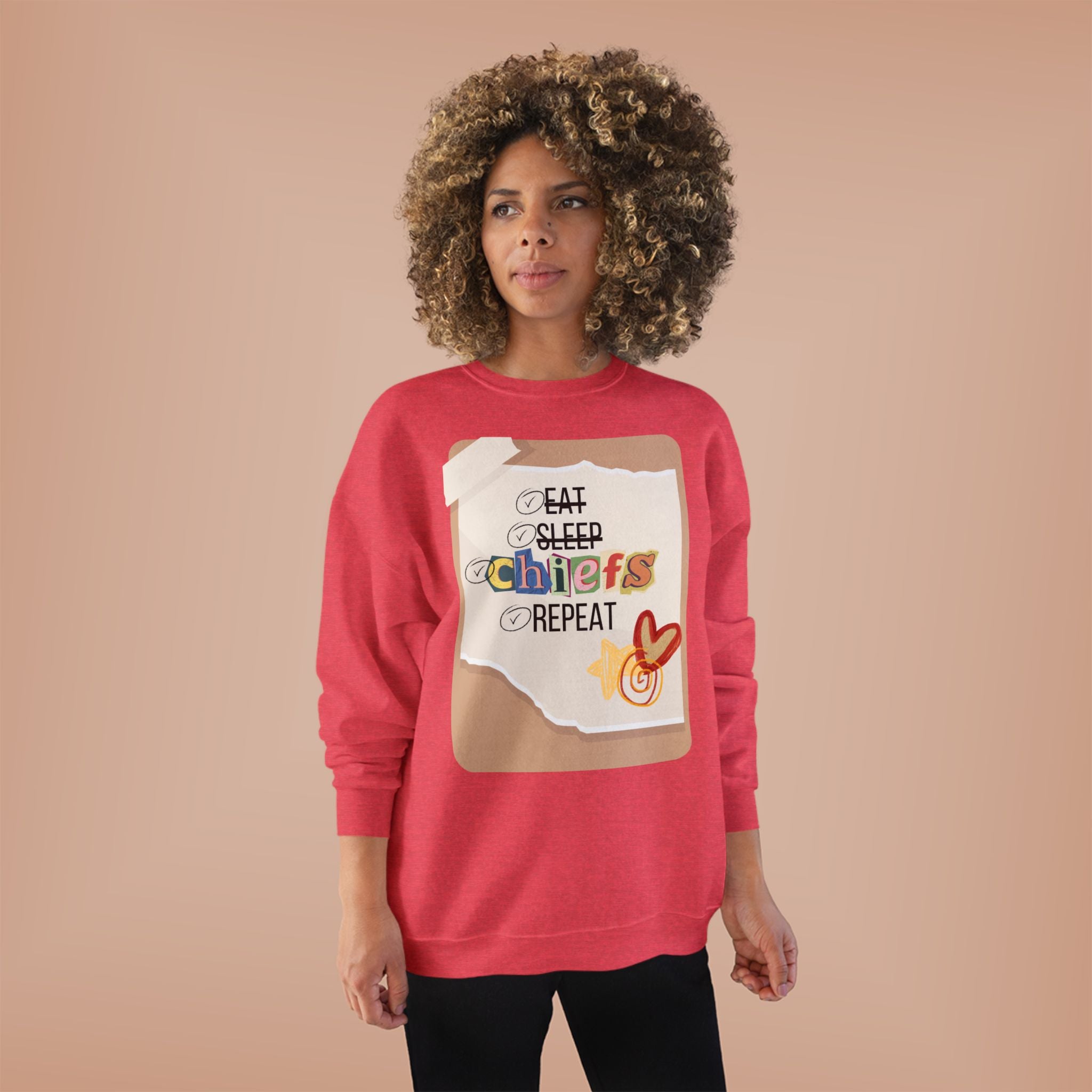 Eat Sleep Chiefs Crewneck