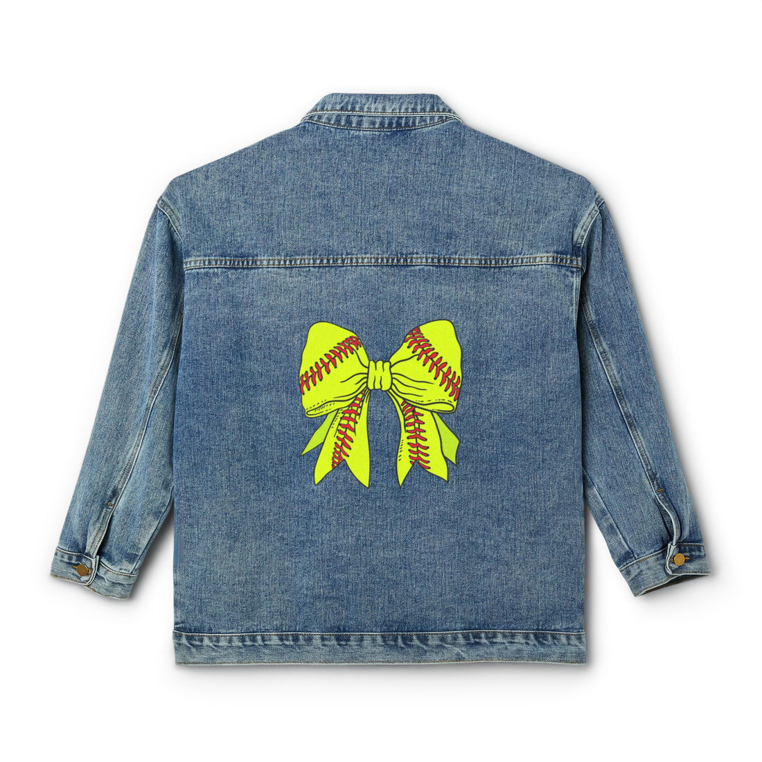 Softball Bow Denim Jacket