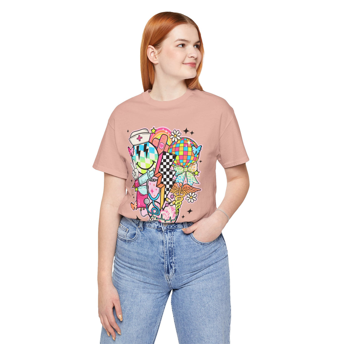 Retro Nurse Vibes Short Sleeve Tee