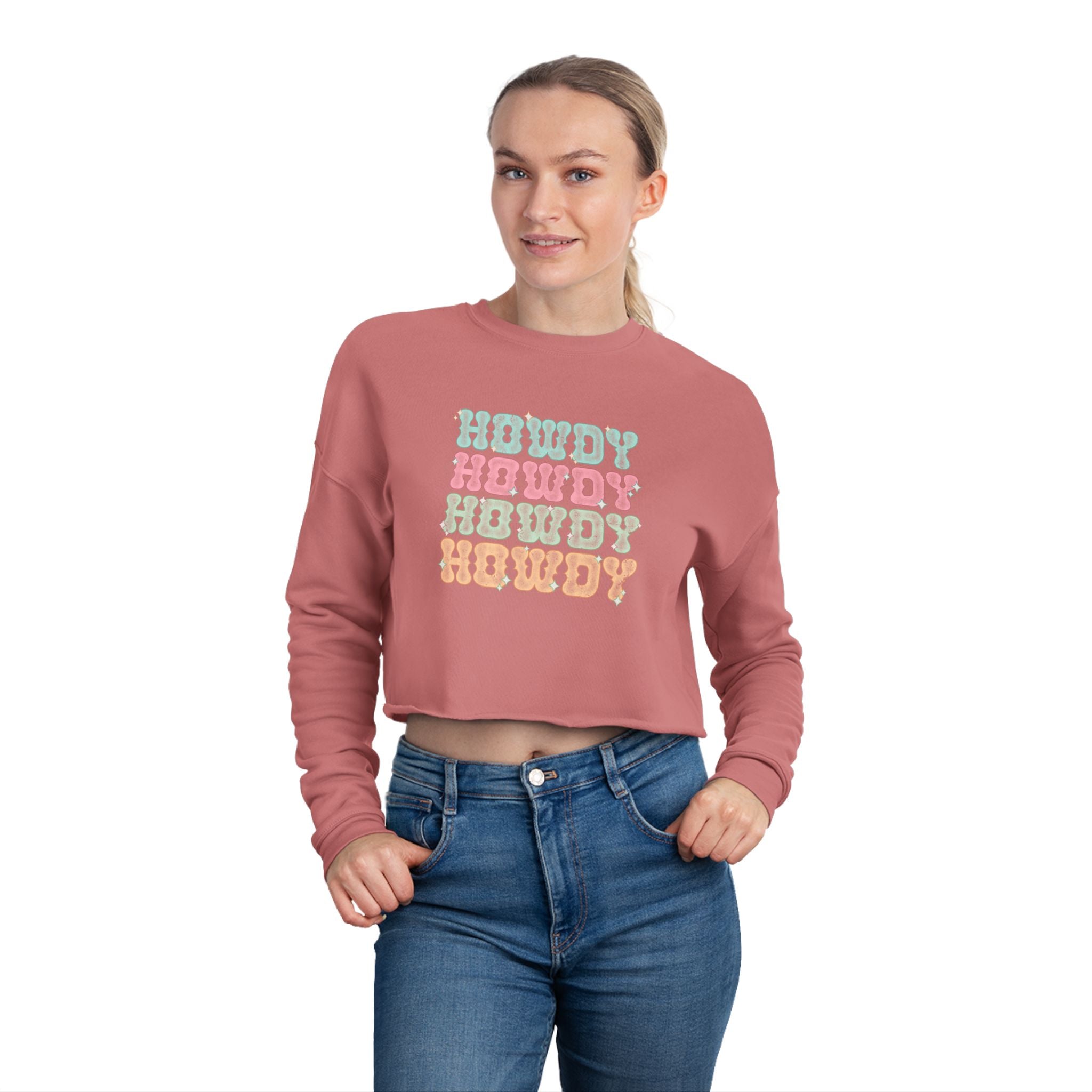 Howdy Howdy! Cropped Sweatshirt