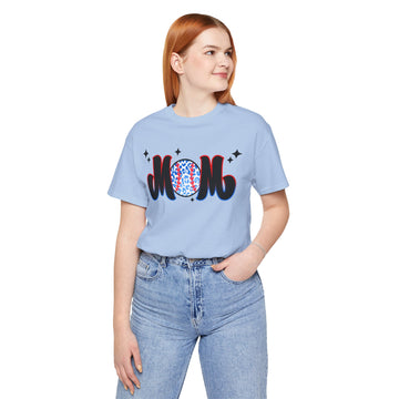 Baseball Mom RWB Short Sleeve Tee