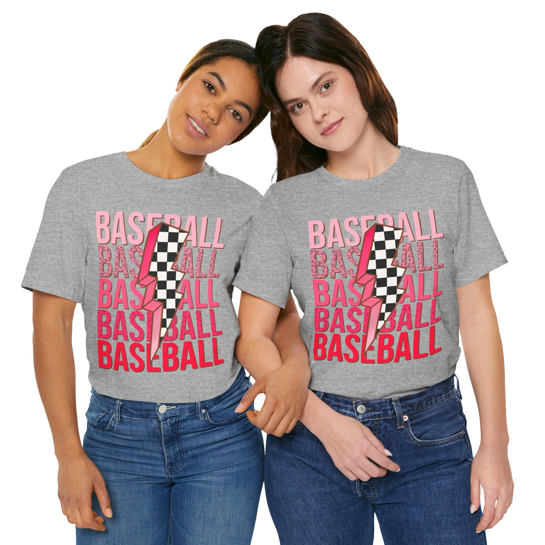 Baseball Lightning Bolt Short Sleeve Tee