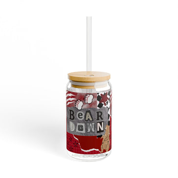 Bear Down 16 oz. Iced Coffee Glass