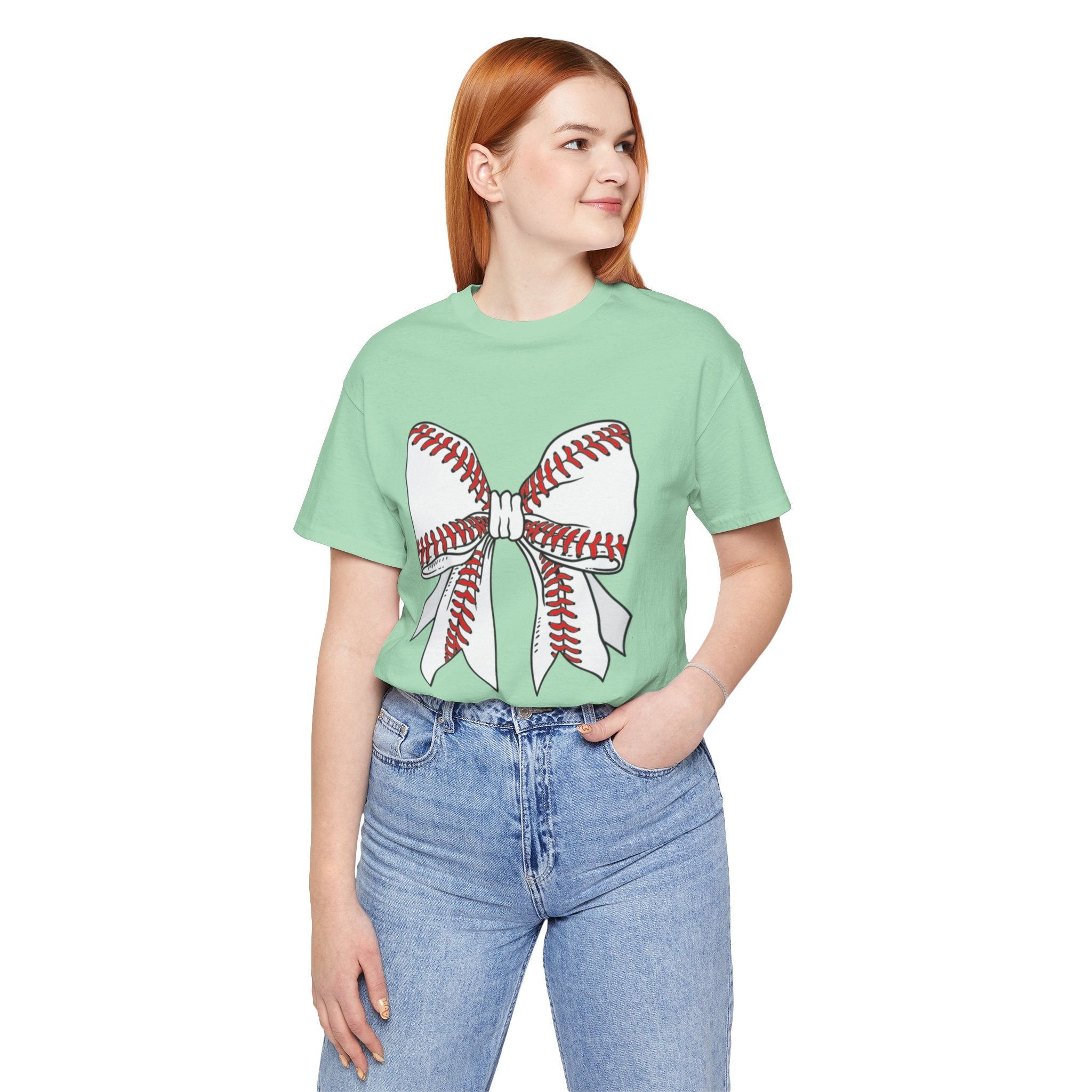 Baseball Bow Short Sleeve Tee