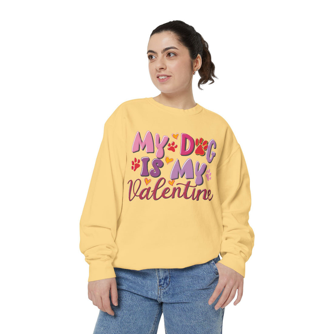 My Dog is my Valentine Sweatshirt