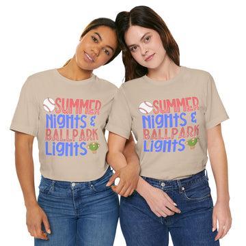 Summer Nights Baseball Short Sleeve Tee