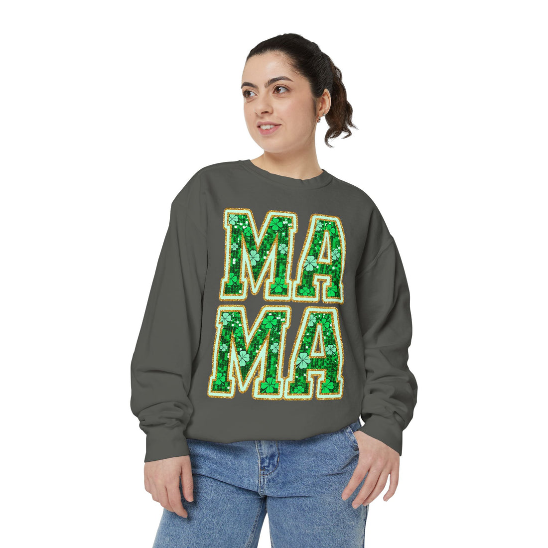 Lucky Mama Sequin Sweatshirt