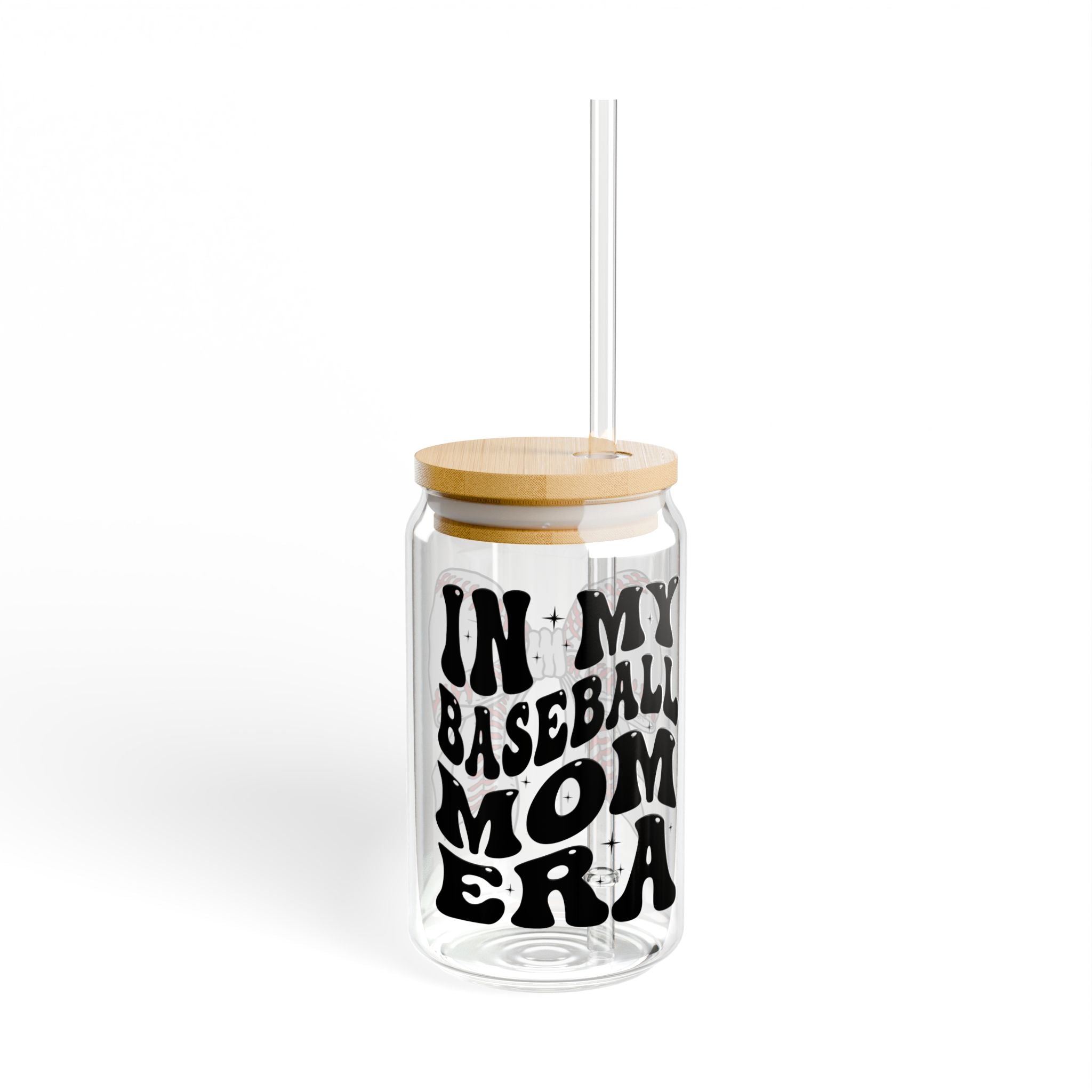 Baseball Mom Era 16 oz. Iced Coffee Glass