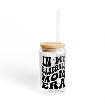 Baseball Mom Era 16 oz. Iced Coffee Glass