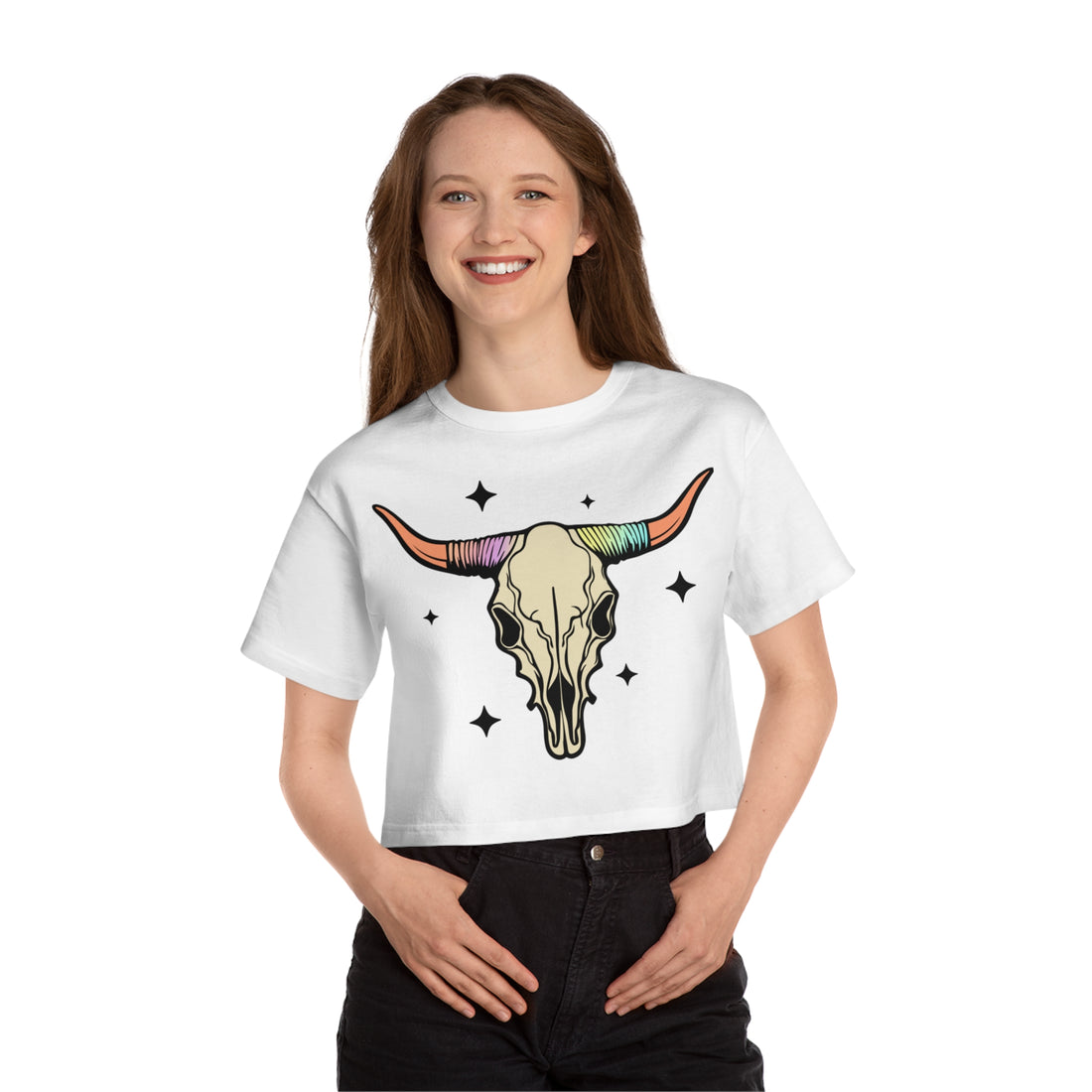 Longhorn Cropped Tee