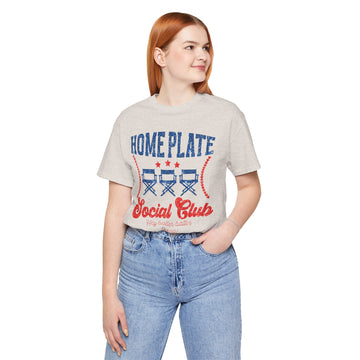 Home Plate Social Club Baseball Short Sleeve Tee