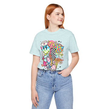 Retro Nurse Vibes Short Sleeve Tee